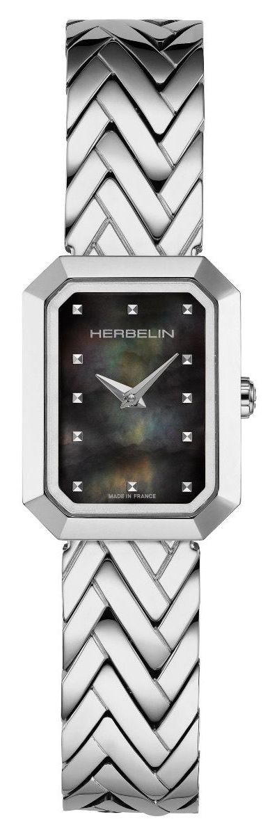 Herbelin 17446B49 Women's OctogÃ´ne (20.4mm) Black Mother-of Watch