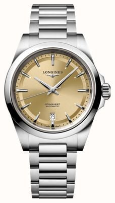 LONGINES Conquest Automatic (38mm) Sunray Champagne Dial / Stainless Steel Bracelet L37204626