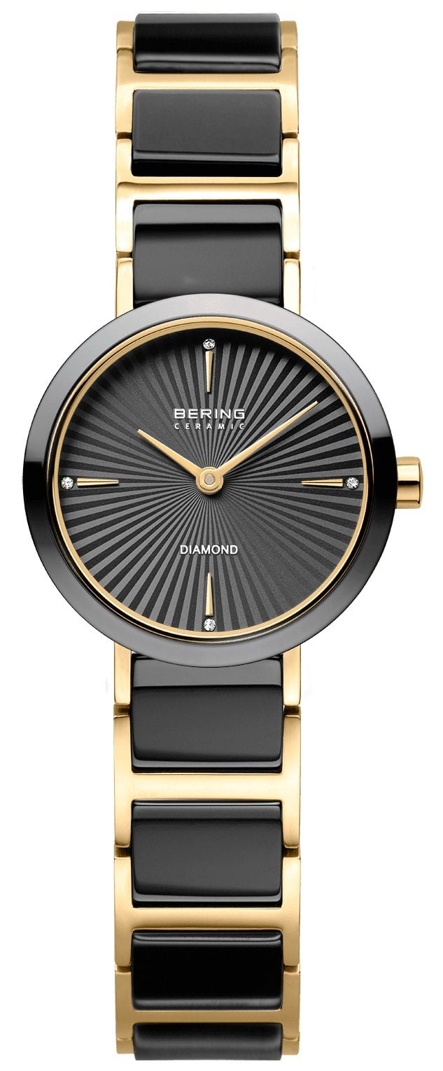 Bering 10725-732 Classic Diamond Quartz (27mm) Textured Watch