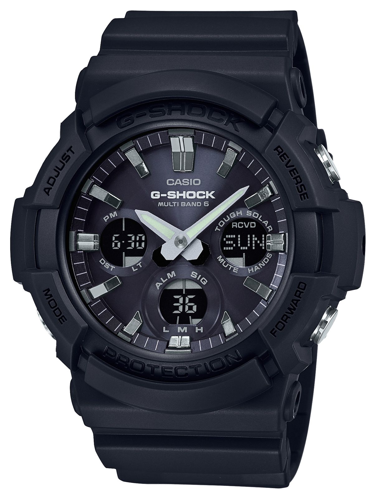 Casio GAW-100B-1AER Waveceptor Alarm Chronograph Grey/Black Watch