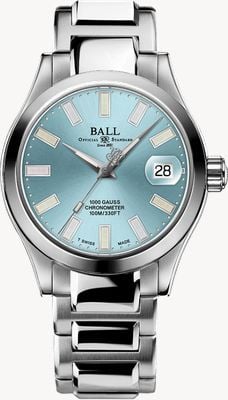 Ball Watch Company Engineer III Marvelight Chronometer (36mm) Light Blue Dial Stainless Steel Bracelet NL9616C-S1C-IBER