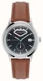 Aston Martin TS3 Timeless Power-Reserve Automatic (40mm) Black Dial / Brown Leather Strap MTTS3F602