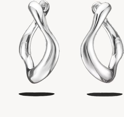Thomas Sabo Bold Elegance Hoop Earrings Sterling Silver CR754-001-21