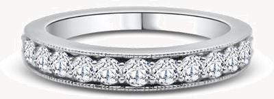 Platinum 0.75ct diamond eternity Ring JM3524