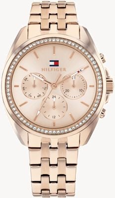 Tommy Hilfiger Mellie Multifunction (36mm) Rose-Gold Dial / Rose-Gold Stainless Steel Bracelet 1782804
