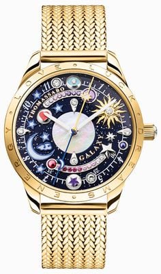Thomas Sabo Women's Cosmic (33mm) Blue Celestial Dial / Gold-Tone Stainless Steel Bracelet WA0403-264-207-33