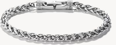 Thomas Sabo Thomas Sabo Rebel at Heart Men's 5mm Stainless Steel Braided Rope Bracelet A2257-S01-53-L20V