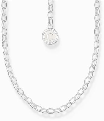 Thomas Sabo Ladies Silver Charm Necklace Charmista Coin X0288-007-21-L45