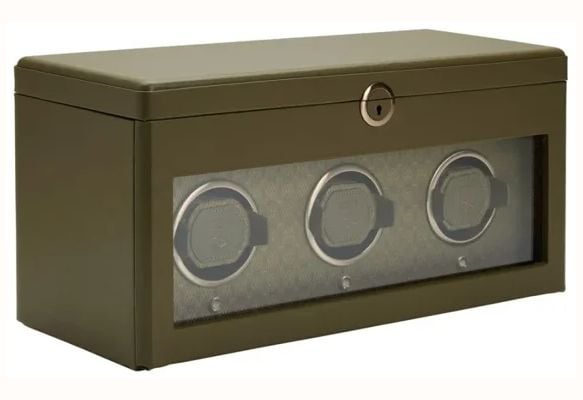 WOLF Earth Triple Watch Winder In Olive 190541 - alternate view 2