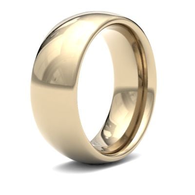 James Moore Wedding Ring  | 8mm | Heavy | Size Traditional Court | AG_8LHC-9Y AG_8LHC-9Y