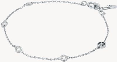 Michael Kors KORS BRILLIANCE Cubic Zirconia Sterling Silver Bracelet MKC1716CZ040