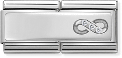 Nomination Classic Infinity Sterling Silver & Steel Charm 330731/14 - alternate view 2