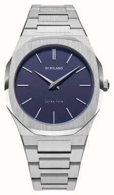 D1 Milano Ultra Thin Ocean (38mm) Matte Ocean Blue Dial / Stainless Steel Bracelet UTBU01