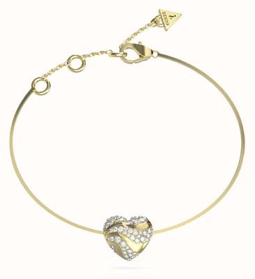 Guess Ladies in my Heart Gold plated Bracelet JUBB04502JWYGL