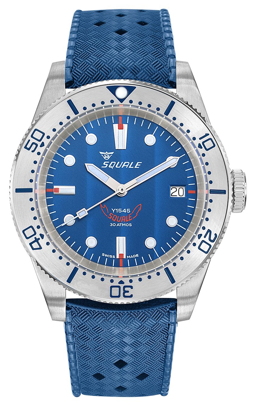 Squale 1545SSBLC.HTB 1545 Steel Blue (40mm) Blue Côtes De Watch