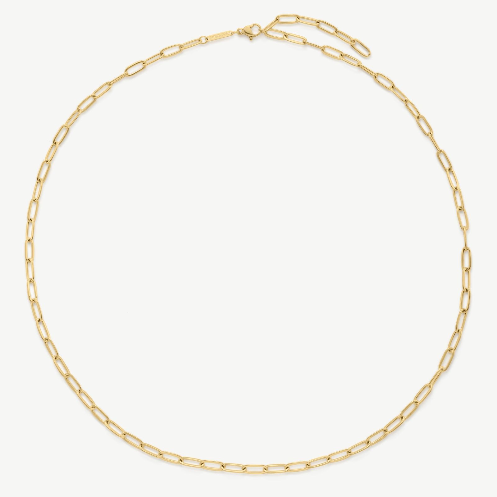 D.LOUISE GN-084 Extended 14K Gold PVD Paperclip Necklace Jewellery