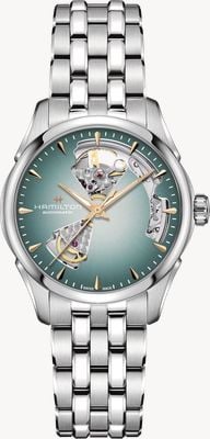 Hamilton Jazzmaster Open-Heart Automatic (36mm) Turquoise Gradient Dial / Stainless Steel Bracelet H32215143