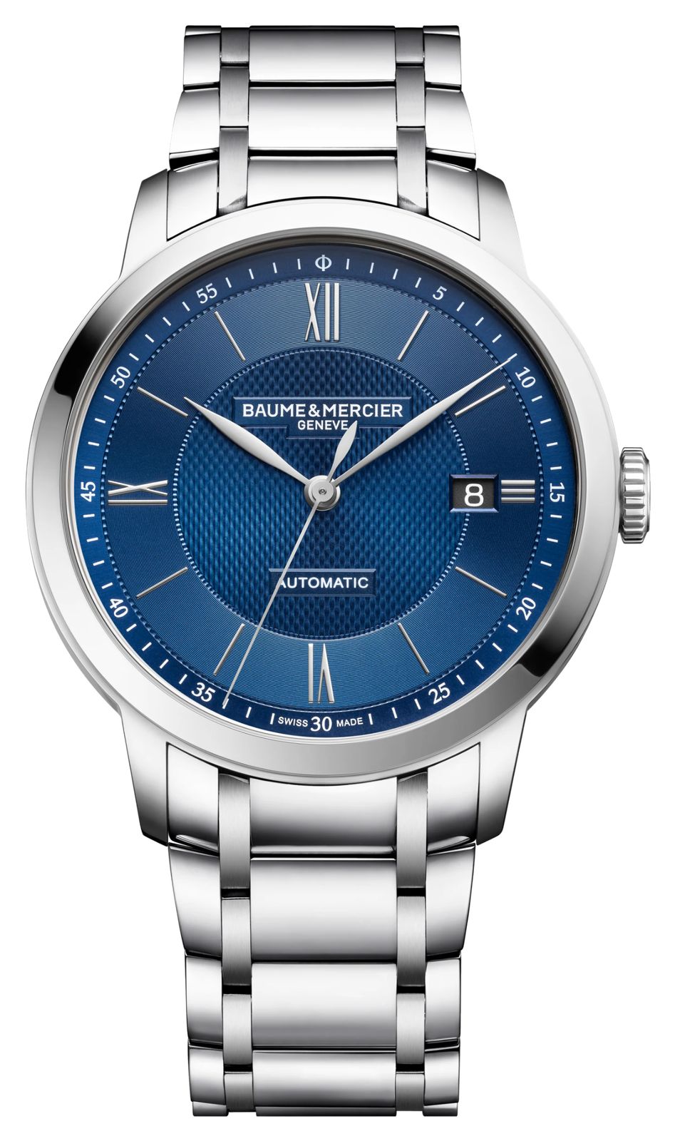 Baume & Mercier 10880 Classima Automatic (40mm) Blue Sun- Watch
