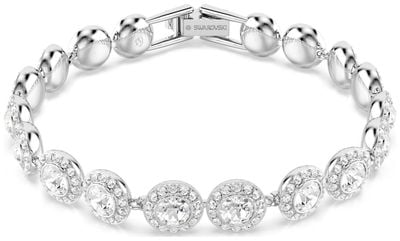 Swarovski Una Angelic Bracelet White Crystals Rhodium Plated 5682279