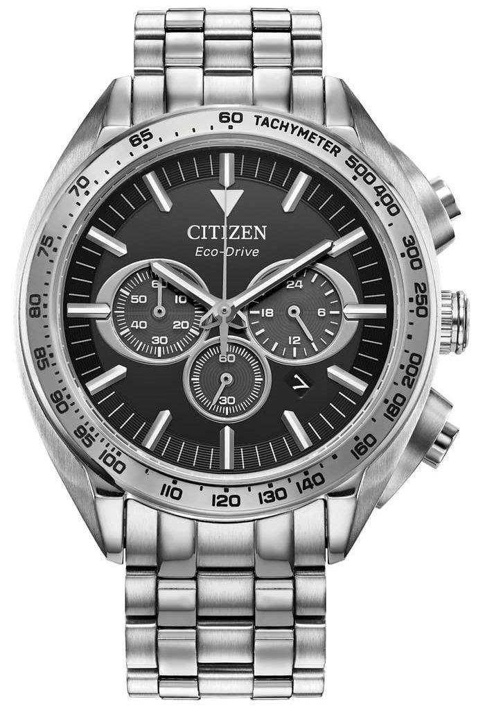 Citizen CA4540-54E Eco-Drive Chronograph (43mm) Black Dial Watch