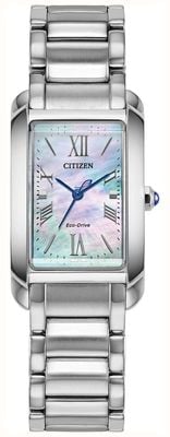 Citizen Eco-Drive L Bianca (32mm) Mother-of-Pearl Dial / Stainless Steel Bracelet EW5620-55N