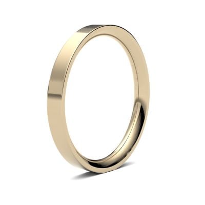 James Moore Wedding Ring  | 2.5mm | Heavy | Size Flat Court | AG_2.5LHE-9Y AG_2.5LHE-9Y