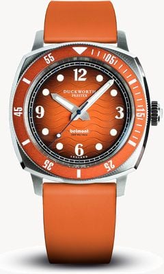 Duckworth Prestex Men's Belmont (42mm) Orange Dial / Orange Rubber Strap D328-05-OR