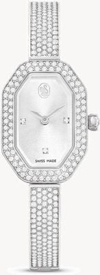 Swarovski Women's Dextera Bangle (20mm) Silver Dial / Crystal Set Stainless Steel Bracelet 5672977