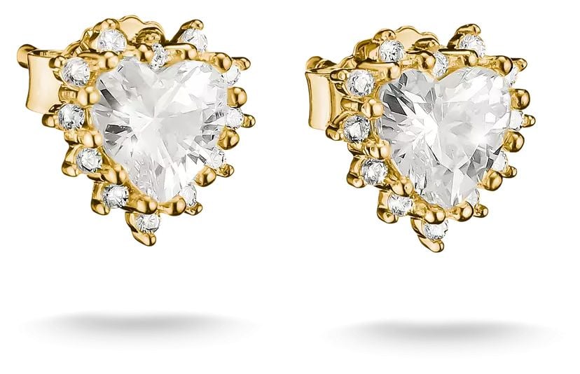 Thomas Sabo H2315-M01-14 gold plated heart shaped earrings Jewellery