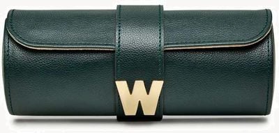 WOLF Wolf Cassandra Jewellery Watch Roll Hunter Green 800844