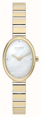 Skagen Anita Oval Quartz (20mm) Mother-of-Pearl Dial / Gold PVD Stainless Steel Bracelet SKW3183 Skagen Anita Oval Quartz (20mm) Mother-of-Pearl Dial / Gold PVD Stainless Steel Bracelet SKW3183