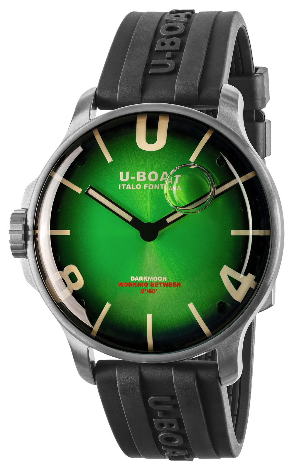 U-Boat 8702/E Darkmoon SS (46.5mm) Noble Green Soleil Dial Watch