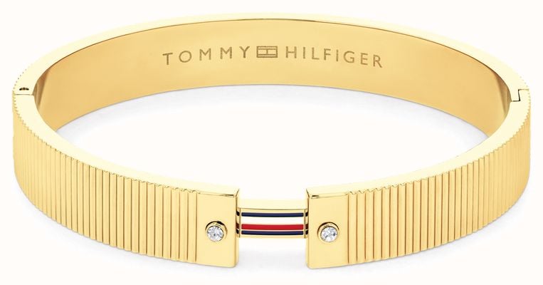 Tommy Hilfiger Stripes Chunky Gold-Tone Bracelet 2781046