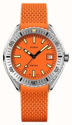 DOXA SUB 200 Professional (42mm) Orange Iconic Dial / Orange FKM Rubber Strap 796.10.351.21