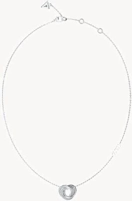 Guess PERFECT Mini Links 16-18" Stainless Steel Necklace UBN04062RH