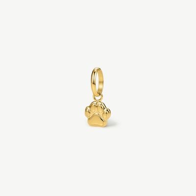 D.LOUISE Gold Tone Mini Paw Print Charm CH-34