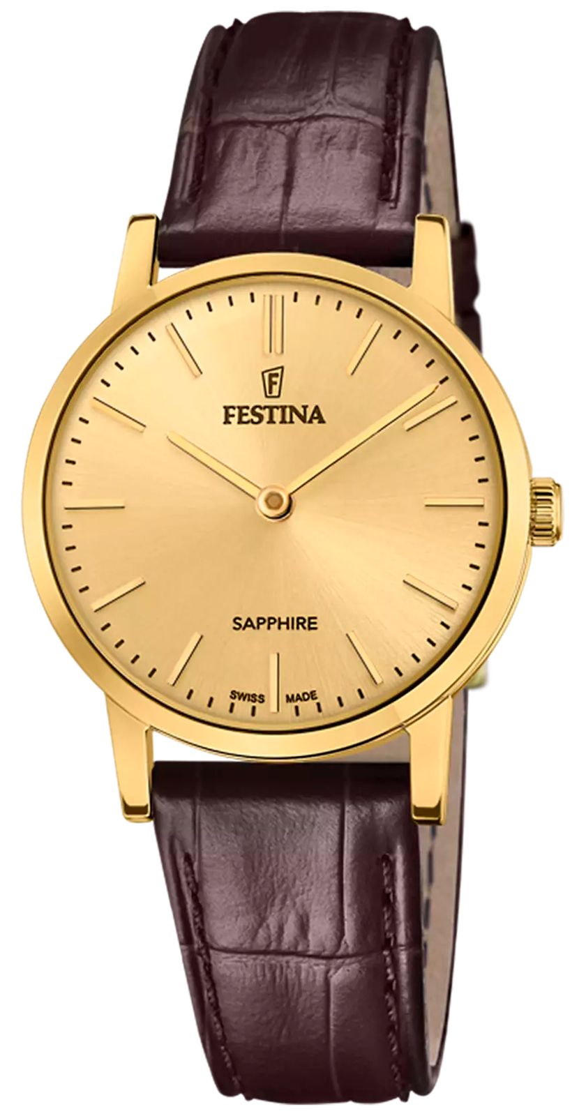 Festina F20017/2 Swiss Made Classic Quartz (29.3mm) Gold Watch