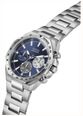 Guess Men's Blake Blue Sunray Dial Silver-Tone Stainless Steel Bracelet GW1122G1 - alternate view 6
