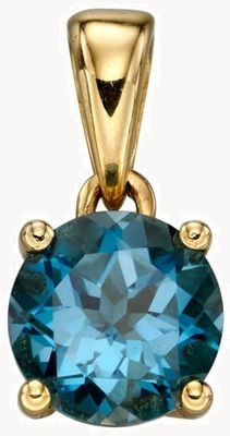 Elements Gold Y/g Saph Cz December Birthstone Pend Only GP2199