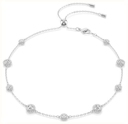 Swarovski Una Angelic Necklace, Round Cut, Double Sided Motifs, White, 5732275