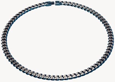 Unique & Co Stainless Steel | Matte Blue IP |  9mm | Necklace LAK-130/50CM