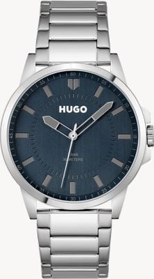 HUGO #FIRST | Men's Stainless Steel Bracelet | Blue Dial 1530186