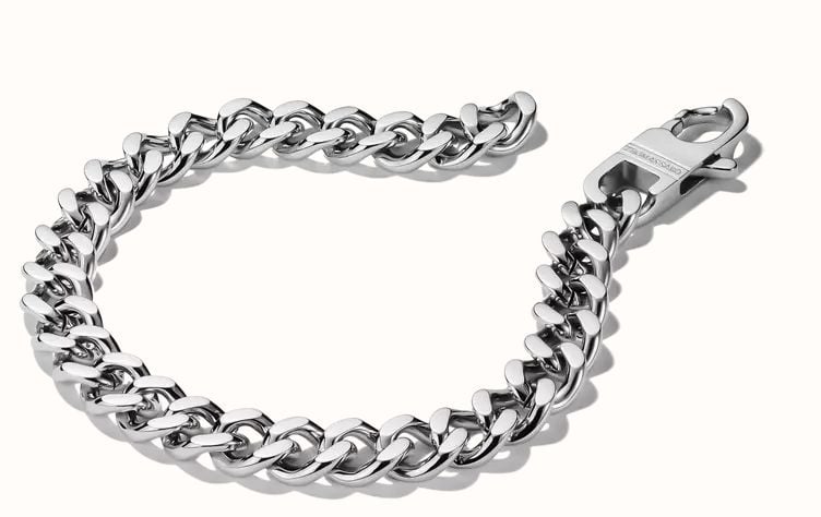 Thomas Sabo Mens Stainless Steel Curb Bracelet A2252-S01-53-L19,5 - alternate view 2