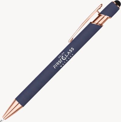 Rose-Gold & Blue First Class Watches Logo Pen - FREE GIFT PEN-GIFT