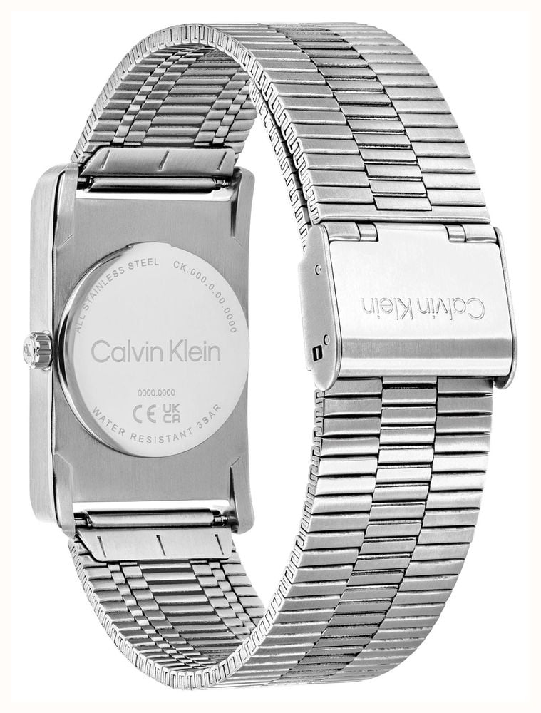 Calvin Klein Dapper Quartz (19x40mm) White Dial / Stainless Steel Bracelet 25200588 - alternate view 3