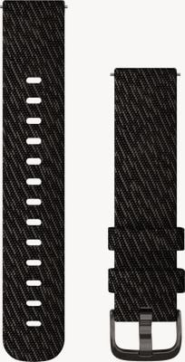 Garmin Quick Release Strap (20mm) Black Pepper Woven Nylon / Slate Hardware - Strap Only 010-12924-13