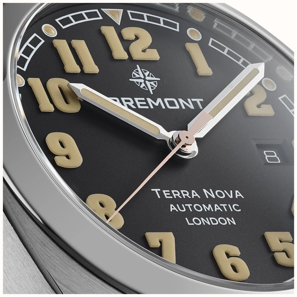 Bremont Terra Nova Date Automatic (40.5mm) Gradient Anthracite Metal Dial / Stainless Steel Bracelet TN40-DT-SS-BK-B - alternate view 4
