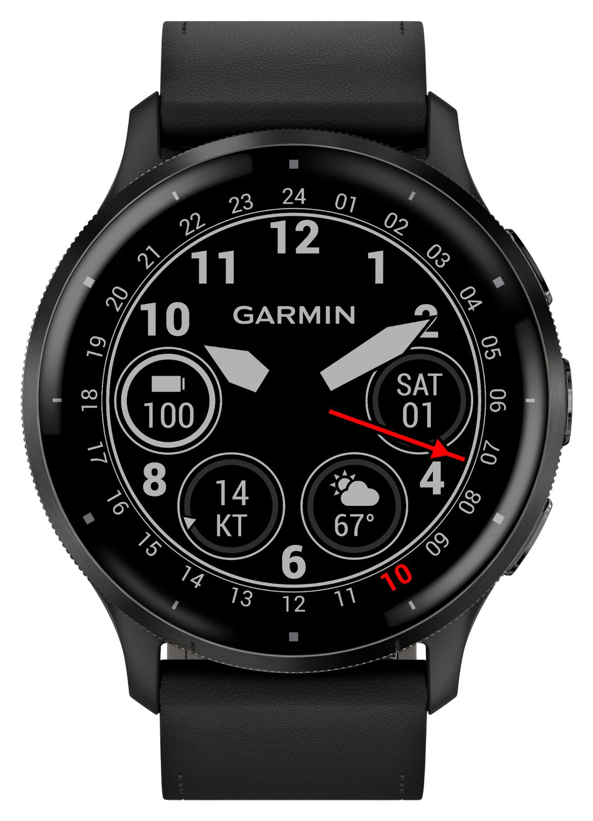 Garmin 010-02784-52 Venu 3 (45mm) Slate Stainless Steel Watch