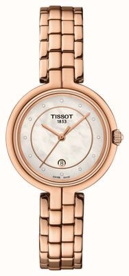Tissot Flamingo | Mother Of Pearl Dial | Rose Gold PVD Steel T0942103311602