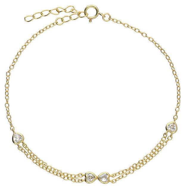 CME Leicester Limited H6991/Y Gold Plated Mini Heart And Jewellery